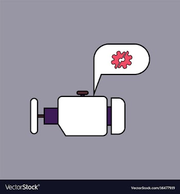 Flat icon design collection engine and broken gear vector image