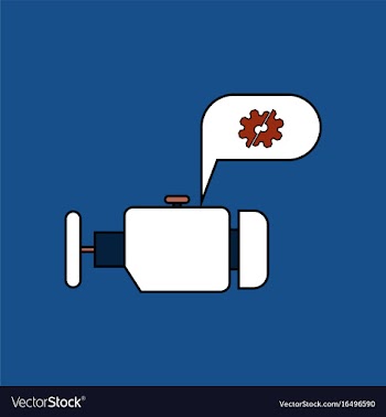 Flat icon design collection engine and broken gear vector image