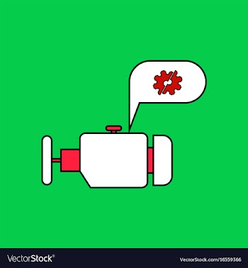 Flat icon design collection engine and broken gear vector image