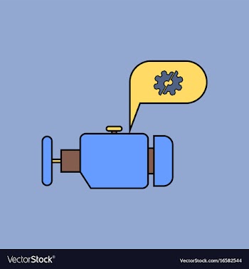 Flat icon design collection engine and broken gear vector image