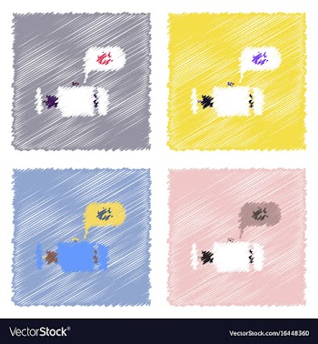 Flat icon design collection engine and broken vector image