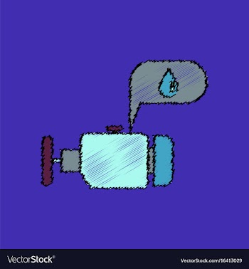 Flat icon design collection engine and oil in vector image