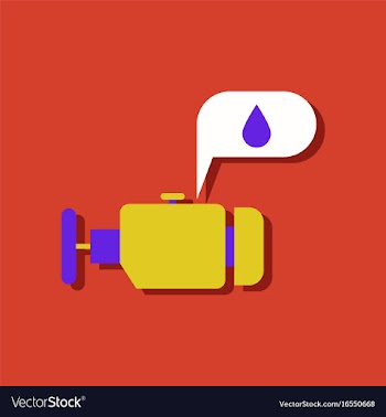 Flat icon design collection engine and oil in vector image