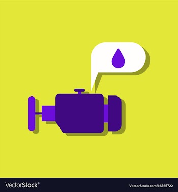 Flat icon design collection engine and oil in vector image