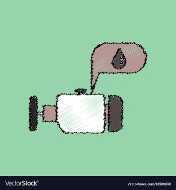 Flat icon design collection engine and oil in vector image