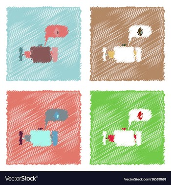 Flat icon design collection engine and oil in vector image