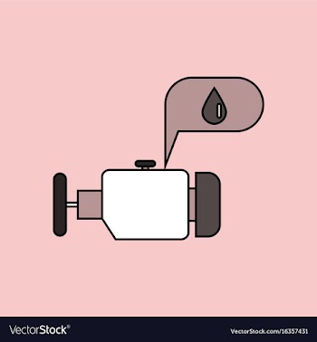 Flat icon design collection engine and oil vector image