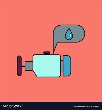 Flat icon design collection engine and oil vector image