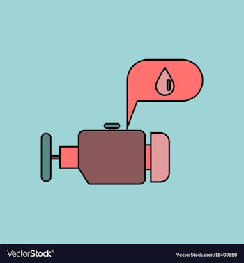 Flat icon design collection engine and oil vector image