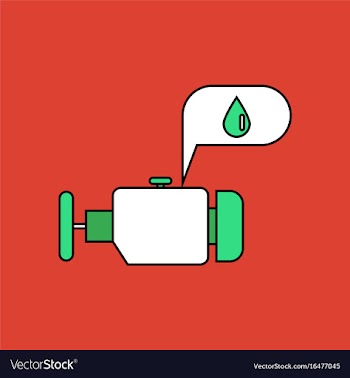 Flat icon design collection engine and oil vector image