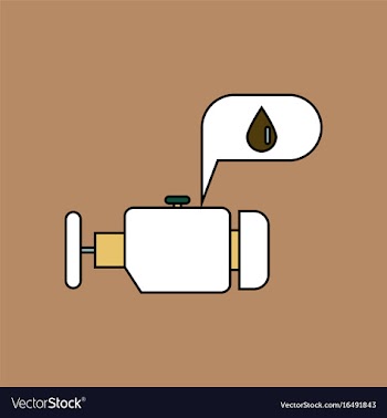 Flat icon design collection engine and oil vector image