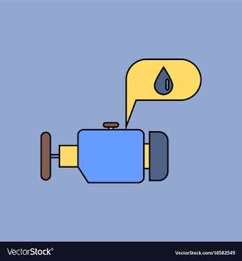 Flat icon design collection engine and oil vector image