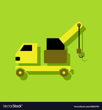 Flat icon design collection evacuator silhouette vector image