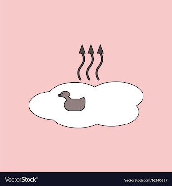 Flat icon design collection evaporation of water vector image