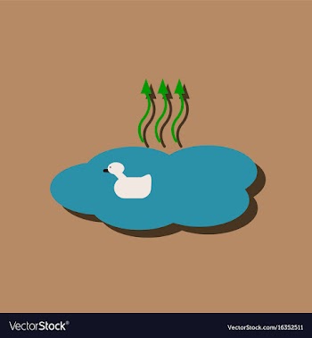 Flat icon design collection evaporation of water vector image