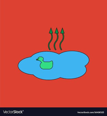 Flat icon design collection evaporation of water vector image