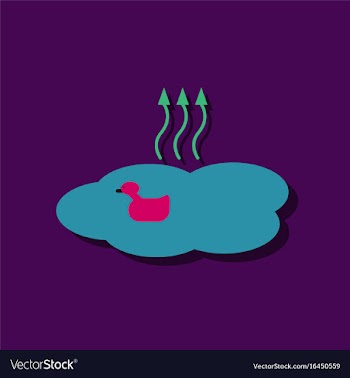 Flat icon design collection evaporation of water vector image