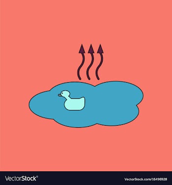 Flat icon design collection evaporation of water vector image