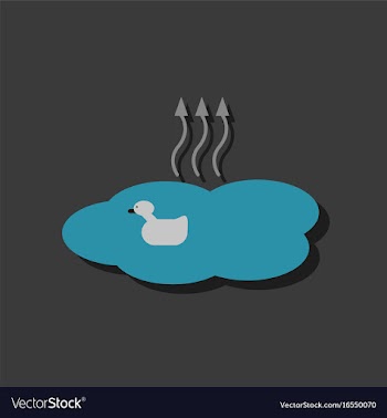 Flat icon design collection evaporation of water vector image