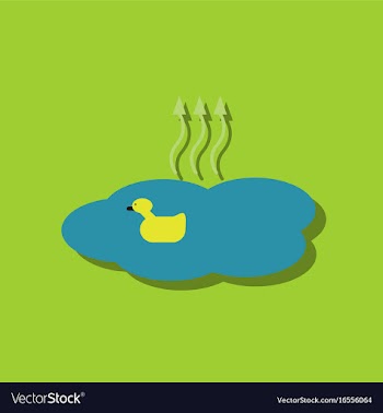 Flat icon design collection evaporation of water vector image