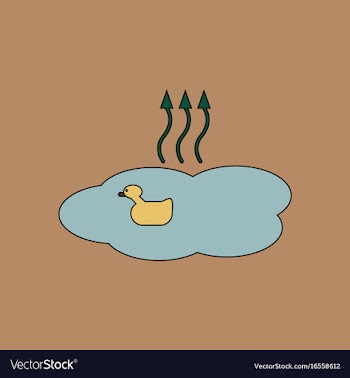 Flat icon design collection evaporation of water vector image