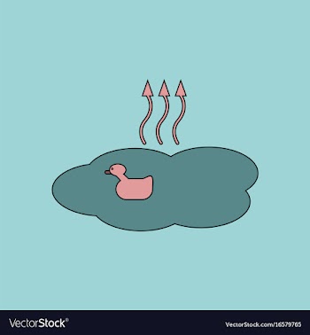 Flat icon design collection evaporation of water vector image