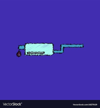 Flat icon design collection exhaust pipe and vector image