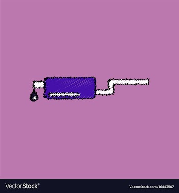 Flat icon design collection exhaust pipe and vector image