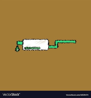 Flat icon design collection exhaust pipe and vector image