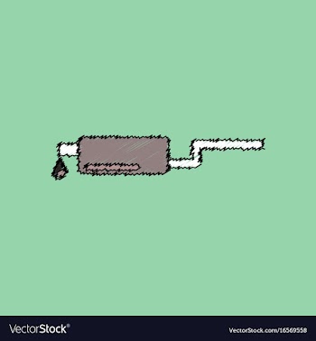 Flat icon design collection exhaust pipe and vector image