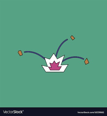 Flat icon design collection explosion and shards vector image