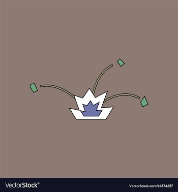 Flat icon design collection explosion and shards vector image