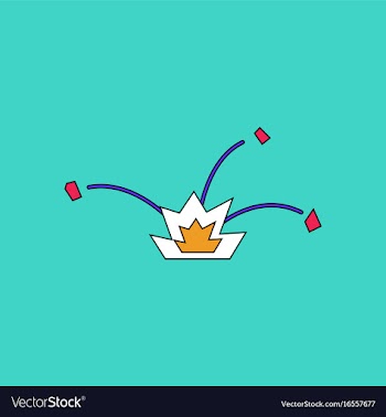 Flat icon design collection explosion and shards vector image