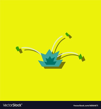 Flat icon design collection explosion and shards vector image