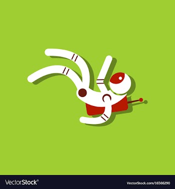 Flat icon design collection falling astronaut in vector image