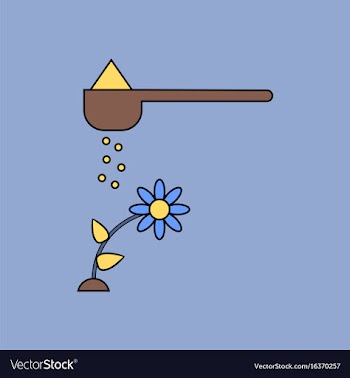 Flat icon design collection fertilizer and flower vector image