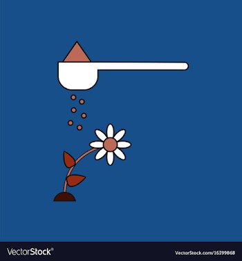Flat icon design collection fertilizer and flower vector image