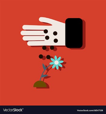 Flat icon design collection fertilizer and flower vector image