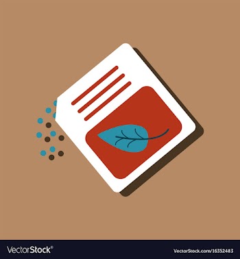 Flat icon design collection fertilizer package in vector image