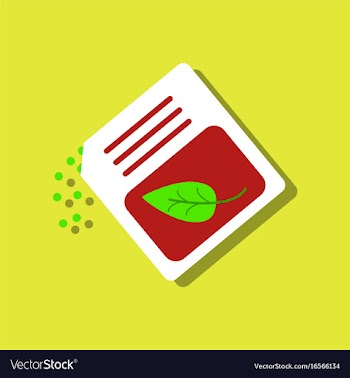 Flat icon design collection fertilizer package in vector image