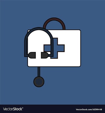 Flat icon design collection first aid bag vector image