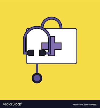 Flat icon design collection first aid bag vector image