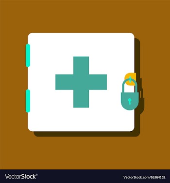 Flat icon design collection first aid kit on the vector image