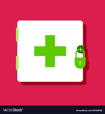 Flat icon design collection first aid kit on the vector image