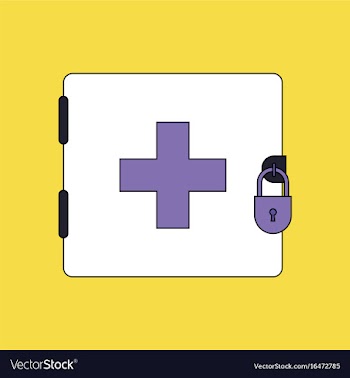 Flat icon design collection first aid kit on the vector image