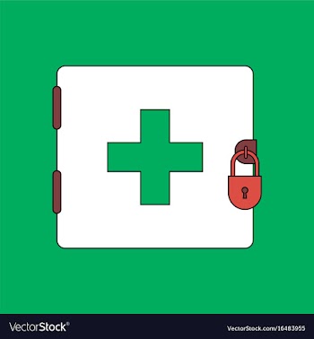Flat icon design collection first aid kit on the vector image