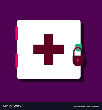 Flat icon design collection first aid kit on the vector image