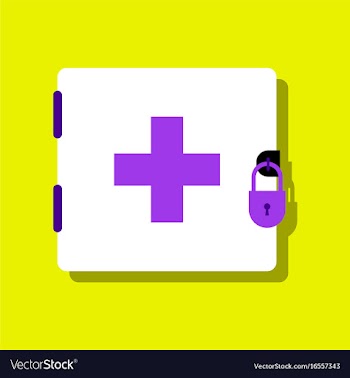 Flat icon design collection first aid kit on the vector image