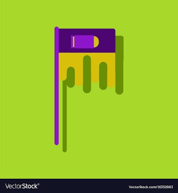 Flat icon design collection flag silhouette in vector image