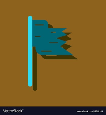 Flat icon design collection flag silhouette in vector image
